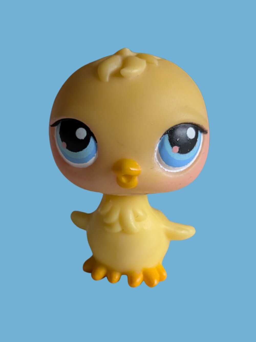 Littlest Pet Shop G2 Yellow Baby Chick Bird Blue Eyes #13